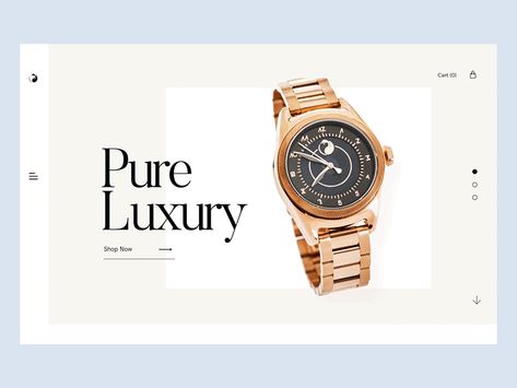 Luxury Watch E-Commerce Jewelry Website Design, Shopify Ecommerce, Online Store Design, Ui Design Website, Website Ideas, Luxury Watch Brands, Jewelry Website, Newsletter Design, Womens Watches Luxury