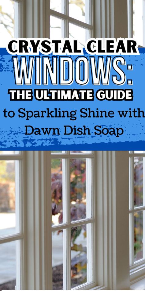 Discover the best solution for cleaning windows with this easy guide using Dawn Dish Soap! Learn effective cleaning window hacks and the best ways to clean windows, ensuring a sparkling shine that transforms your home. Say goodbye to streaks and grime as you uncover how to wash windows effortlessly. Elevate your window cleaning game today! #WindowCleaning #CleaningHacks #SparklingShine What To Use To Clean Windows, Washing Windows With Dawn, Best Solution For Cleaning Windows, Diy Window Washing Solution, Window Washing Solution Outdoor Jet Dry, Cleaning Outside Of House, How To Get Hard Water Stains Off Windows, Window Washing Solution Outdoor No Rinse, Dawn Window Washing Solution