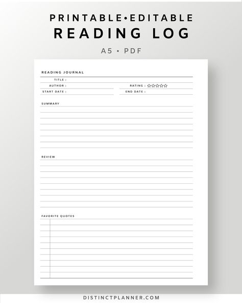 A5 Reading Journal Printable Editable Book Re Book Reflection Template, Reading Planner Template, Free Book Review Template, Book Notes Template, Book Tracker Printable Free, Book Review Format, Book Log Template, Casual Bookstagram, Book Review Journal Ideas