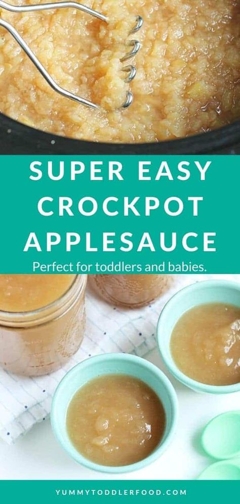 Easy Apple Sauce, Baby Applesauce, Crockpot Applesauce Recipe, Crock Pot Applesauce, Applesauce Recipes, Canned Applesauce, Slow Cooker Applesauce, Crockpot Applesauce, Apple Sauce Recipes