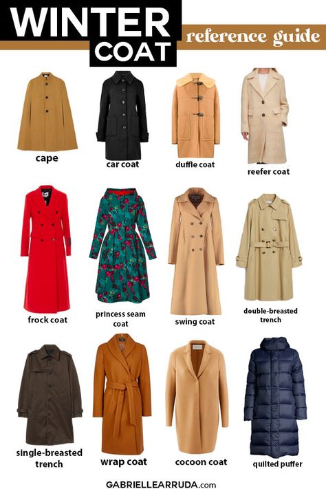 Coat Types Women, How To Style Long Coats Winter, Type Of Coats Women, Female Coat Fashion Style, Types Of Winter Jackets For Women, Ladies Winter Coats Classy, How To Style A Coat Winter, Korean Fashion Winter Coats Jackets, Long Winter Coats Women Fashion