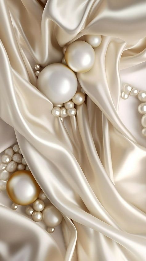 Pearls Aesthetic Wallpaper, Walpaper 3d, Pearls Aesthetic, Heart Wallpaper Hd, Anatomical Heart Art, Pearl Aesthetic, Pearl Background, Pearl Wallpaper, Gold Wallpaper Background