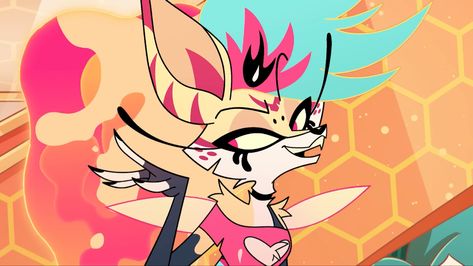 Queen Beelzebub, Queen Bees Art, Bee Makeup, Bee Icon, New Gods, Kesha, Bee Art, Vivziepop Hazbin Hotel, Queen Bee