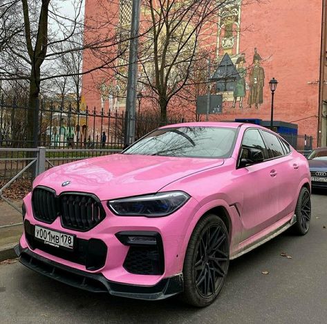 BMW Bmw Rose, Pink Vehicles, Pink Bmw, Aesthetic Car Accessories, Pink Window, Pink Cars, Aesthetic Cars, Cars Ideas, Dream Cars Bmw