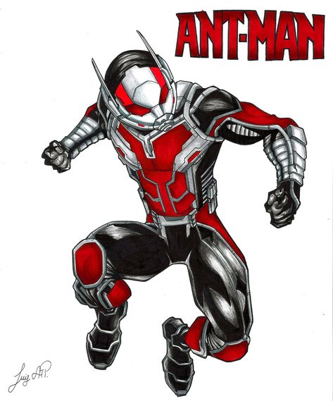 Ant-man Antman Drawing, Super Hero Powers, Ant Man Marvel, Marvel Universe Art, Chibi Marvel, Marvel Drawings, Marvel Vs Dc, Universe Art, Batman Art