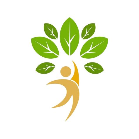 Herbal Logo Design, Leave Logo, Herbal Logo, Tree With Leaves, Leaves Logo, Youth Logo, Hand Silhouette, Charity Logos, Tree Logo Design