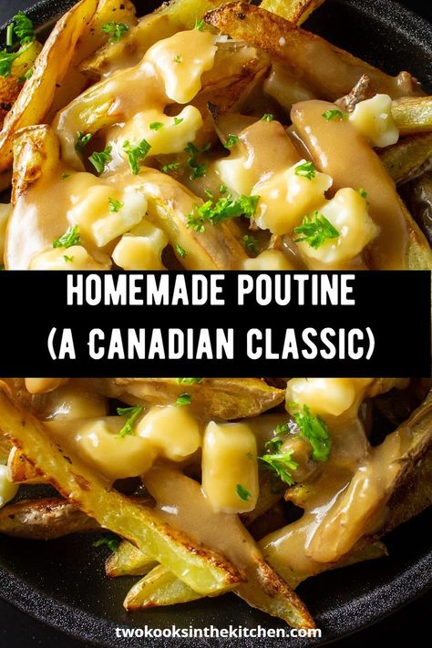 Poutine Sauce Recipe, Gravy For Fries, Homemade Poutine Gravy, Poutine Gravy Recipe Easy, Poutine Gravy Recipe, Poutine Bar, Homemade Poutine, Poutine Gravy, Bento Sushi