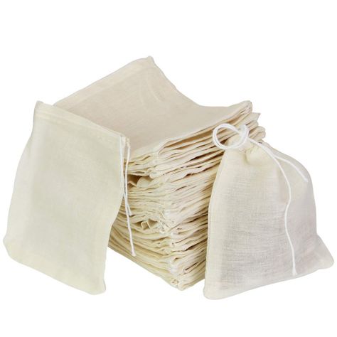 Cotton Muslin Drawstring Bags, PERFETSELL 50 Pack Resuable Small Mesh Bag for Cooking, Soaking Medicinal Liquor, Tea Coffee Filter, DIY Carft Spices Storage, Weeding Party Favor White Size 8cm*10cm: Amazon.co.uk: Kitchen & Home Herbs Tea, Mesh Bags, Sachet Bags, Spice Storage, Food Storage Bags, Herb Tea, Muslin Bags, Cotton Drawstring Bags, Brewing Tea