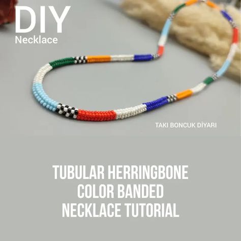 Two Different Ways to Make Color Banded Beaded Rope Necklaces / The Beading Gem Thread Wrapped Bracelets, Seed Bead Bracelets Diy, Beaded Necklace Tutorial, Band Necklace, Opening An Etsy Shop, Rope Jewelry, Cord Jewelry, Beaded Necklace Diy, Necklace Tutorial