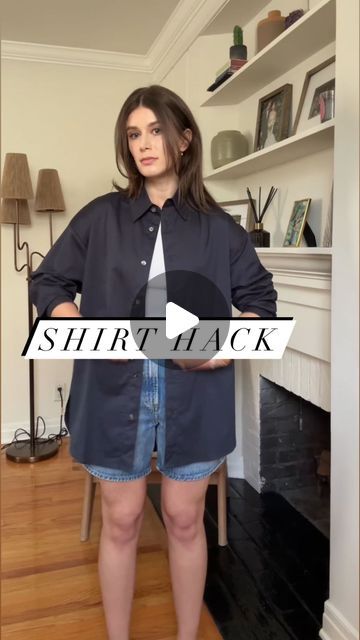 Rebecca Kahane Pankow on Instagram: "Button down shirt #hack . Will you be trying this?" Shirt Styling, Shirt Hacks, June 17, Clothing Hacks, Clothing Care, Fashion Mode, Mode Fashion, New Wardrobe, Fabric Care