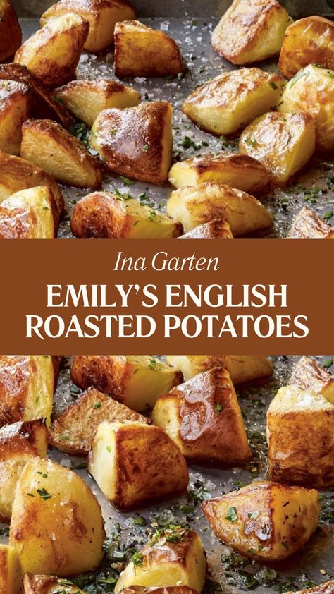 Ina Garten Emily’s English Roasted Potatoes English Roasted Potatoes Recipe, Ina Garten Dutch Oven Potatoes, English Roasted Potatoes In Oven, Emily’s Roasted Potatoes, English Style Roasted Potatoes, Emily’s English Roasted Potatoes, German Roasted Potatoes, Ina Garten Vegetable Recipes, Roasted Potatoes Ina Garten