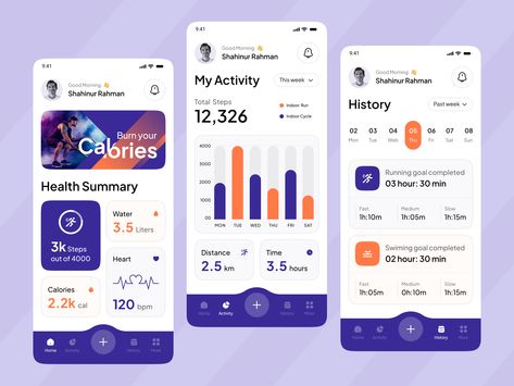 #fitness #activity #workout #exercise #wellness
#health overview #medicine #healthcare
#health tracker #daily goals
#fitness app #shahinurstk02 #mobile app
#ui #ux #uiux #popular design Fitness App Ui Design, Goal App, Fitness App Ui, Fitness Tracker App, Fitness Tracking App, Steps App, Gym App, Mobile App Ui Design, Nutrition App