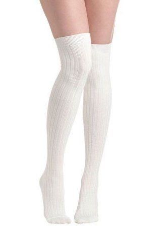 White Knee High Socks, Socks Aesthetic, Lingerie Cute, Plus Size Tights, Over The Knee Socks, Thigh High Socks, Cute Socks, Long Socks, Knee High Socks