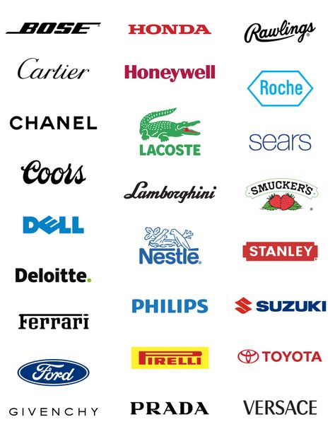 Logos that are someone’s last name | Brands named after founders Logo Popular Brand, Popular Brand Logos, Sports Brand Name Ideas, Popular Company Logos, Brand Names Inspiration, Logos Of Famous Brands, Famous Brand Logo, Marketing Company Logo, Cars Logo And Name