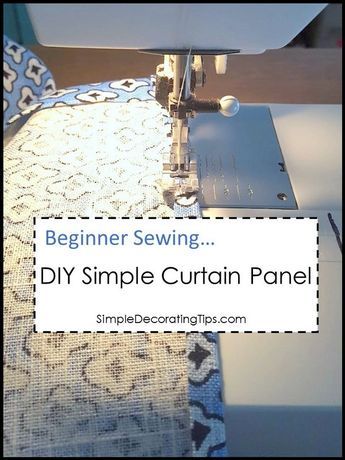 Couture, Tela, Youthful Diet, Sewing Curtains For Beginners, Simple Curtain, Sewing Curtains, Curtain Sewing Pattern, Homemade Curtains, Trendy Sewing Projects