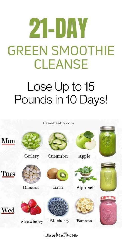 Smoothies Vegan, Green Smoothie Cleanse, Resep Diet, Smoothie Cleanse, Fat Burning Smoothies, Makanan Diet, Smoothie Diet Plans, Healthy Smoothie, Detox Smoothie