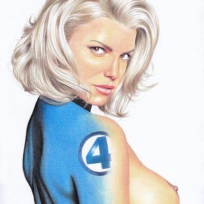 Sue Storm, Female Artwork, Cartoon Character Tattoos, Female Cartoon Characters, Invisible Woman, Drawing Color, New Drawing, Female Superhero, Marvel Characters Art