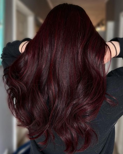 Burgundy wine hair color is one of the dreamiest color options you can opt for – if you’re looking to update your look with this pretty shade, you’re at the right place! Dimensional Burgundy Red Hair, Garnet Red Hair Color, Intense Dark Red Hair, Hair Color Quotes, Wine Red Hair Color, Burgundy Red Hair, Dark Burgundy Hair, Hair Color For Morena, Wine Hair Color