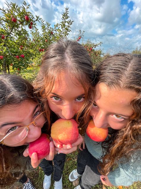 Apple Picking Pictures, Apple Orchard Pictures, Apple Picking Photos, Pumpkin Patch Photoshoot, Pumpkin Patch Pictures, Autumn Instagram, Friend Poses Photography, Fall Inspo, Apple Orchard