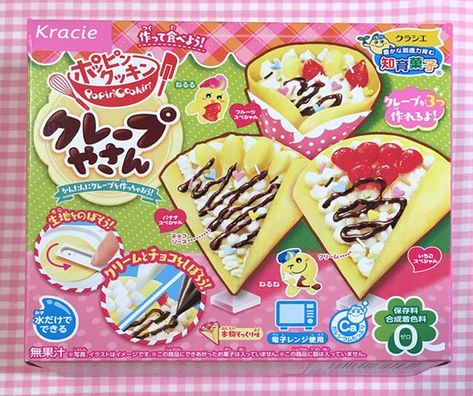 Popin’ Cookin’ Mini Crepe Shop DIY Candy Kit Review Japanese Candy Kits, Candy Japanese, Snacks Japonais, Crepe Shop, Popin Cookin, Candy Sushi, Japanese Candy Snacks, Candy Kit, Cooking Kit