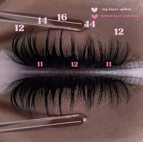 Feather Eyelash Extensions, Easy Wispy Lash Map, Fluffy Wispy Lashes, Lash Extensions On Mannequin, Wispy Lash Mapping With Spikes, Valentines Day Lash Extensions, Volume Lash Maps, D Curl Lash Map, Wispy Eyelash Extensions Map