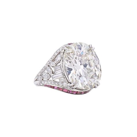 Art Deco Cushion, Diamond And Ruby Ring, Tiffany Wedding Rings, Tiffany Engagement Ring, Fred Leighton, Engagement Ring Photos, Cushion Cut Diamond, Art Deco Diamond Rings, Beautiful Diamond Rings