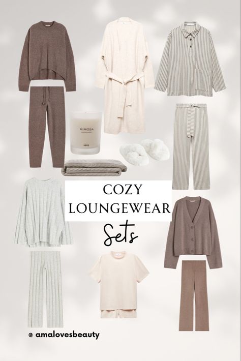 Loungewear outfits, cozy loungewear,home outfits Cozy Loungewear Sets, Cozy House Outfit, Lounge Capsule Wardrobe, Women’s Loungewear, Modest Lounge Wear, Dressy Lounge Outfit, Old Money Lounge Wear, Elevated Loungewear Outfits, Capsule Loungewear