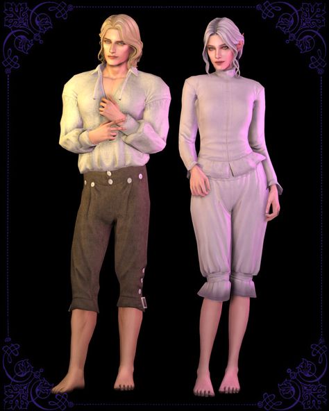 Medieval undergarment Victorian Clothing Male, Victorian Pants, Cc For Sims 4, Ruined Clothes, Medieval Outfit, Sims 4 Decades Challenge, Sims Medieval, Sims 4 Anime, Medieval Clothes