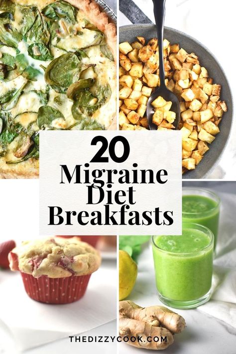 Over 20+ recipes for migraine diet breakfast ideas. From toasts and smoothies, to pancakes and hash browns. So many great recipes you can make to heal your headache pain! Headache Diet, Foods For Migraines, Dizzy Cook, Migraine Diet, Migraine Prevention, Diet Breakfast Recipes, Diet Breakfast, Elimination Diet, Migraine Headaches