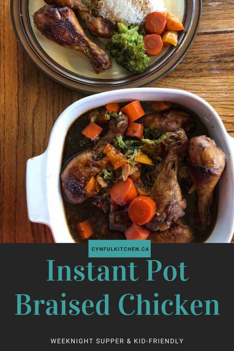 Instant Pot Braised Chicken - Braised Chicken Drumsticks, Instant Pot Chinese, Braised Chicken Thighs, Chinese 5 Spice, Chinese Spices, Healthy Chili, Dark Soy Sauce, 5 Spice, Braised Chicken