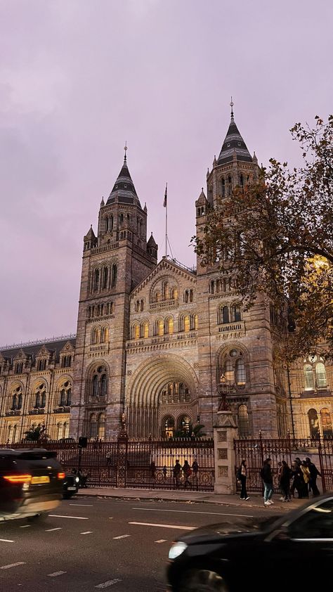 _melaniefontaine on Instagram: I can’t imagine how walking past the Natural History Museum during sunset could ever stop feeling magical… . . . . . . . . . #london… History Museum Aesthetic, Green Academia, Natural History Museum London, Books 2024, 2024 Board, London Girl, Museum Aesthetic, London Kensington, Day Trips From London