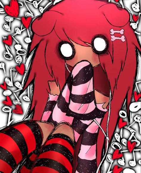 Discord Server, Stockings, Red, Hair, Anime