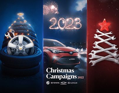 Car New Year Creative Ads, Ev Car Ads, Christmas Car Ads, New Year Social Media Design, Christmas Social Media Design, New Year Creative Ads, Christmas Creative Ads, Christmas Advertising Design, Car Poster Design