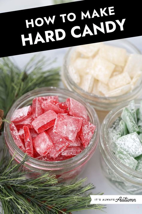 Old Fashioned Hard Candy is like making homemade jolly ranchers in your favorite flavors! Fun Christmas candy recipe.