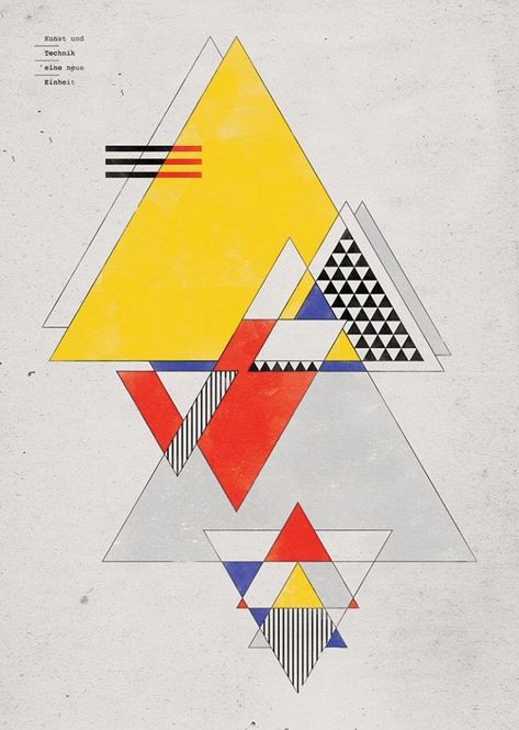 Bauhaus geometry Bauhaus Movement Magazin Geometric Abstraction, Bauhaus Art, Bauhaus Design, Principles Of Design, Art And Illustration, History Design, Art Movement, Art Plastique, Art Abstrait