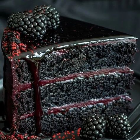 Create magic with our Blackberry Velvet Delight recipe, a perfect dessert for celebrations. Indulge in layers of velvet cake Black Velvet Cakes, Blackberry Cake, Chocolate Espresso, Dessert Dips, Velvet Cake, Unsweetened Cocoa, Cake Batter, Chocolate Ganache, Chocolate Flavors