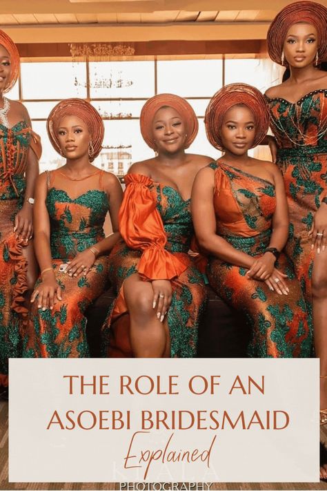 Orange Asoebi, Nigerian Bridesmaid Dresses, African Print Wedding Dress, Nigerian Wedding Dresses Traditional, African Bridesmaids, Nigerian Wedding Dress, African Bridesmaid Dresses, Nigerian Dress, African Wedding Attire