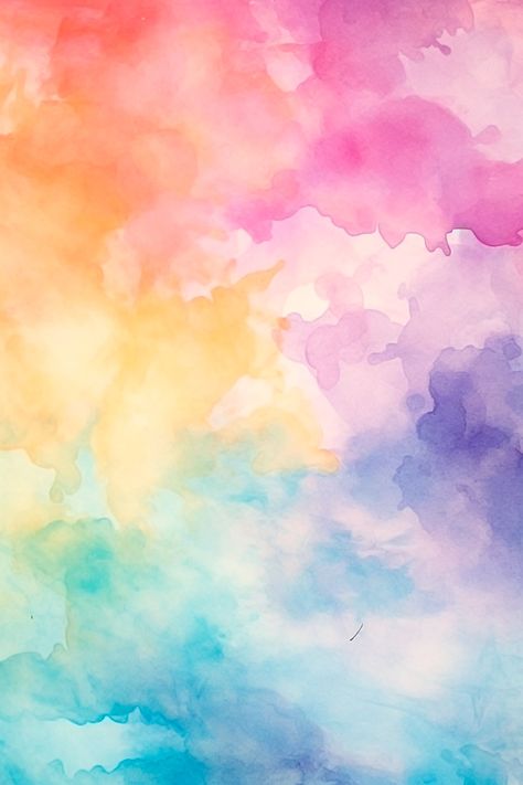 Watercolour Background Wallpaper, Calm Graphic Design, Rainbow Pastel Wallpaper, Sunset Graphic Design, Pastel Rainbow Background, Rainbow Wallpaper Backgrounds, Oranges Art, Calm Sunset, Cheerful Home