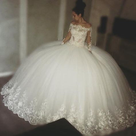 Wedding Dresses Big Poofy Princesses, Wedding Dresses Big Poofy, Wedding Dresses Modest, Poofy Dresses, Puffy Wedding Dresses, Poofy Dress, Big Wedding Dresses, Bride Attire, Puffy Dresses