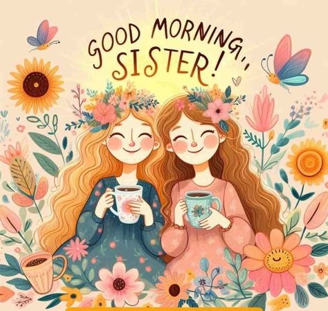 Good Morning Sister Images, Good Morning Scripture, Sister Images, Friends Are Family Quotes, Morning Sister, Morning Scripture, Sisters Images, Scripture Images, Hugs And Kisses Quotes