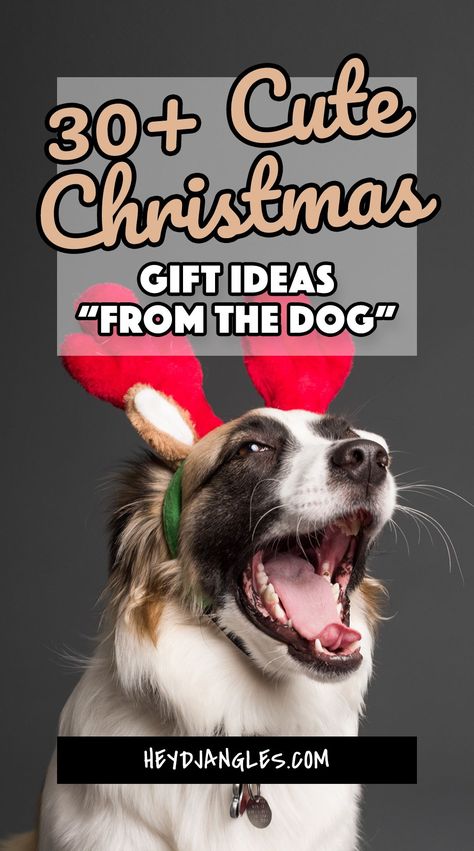 From sweet gifts for dog moms, dads, and grandpaw-rents, to personalized gifts for pet parents and dog lovers that'll be treasured for years to come, check out over 30 cute Christmas gifts to give "from the dog" right here! #giftguide #fromthedog #doglover #giftideas Dog Grandparents Gift Ideas, Christmas Gifts For Dog Daycare, Pet Christmas Gifts Ideas, Dog Daycare Christmas Gifts, Christmas Gifts For Dog Owners, Dog Christmas Ideas Gift, Christmas Gift Ideas For Dog Grooming Clients, Christmas Gifts From Dog, Pet Gifts For Owner