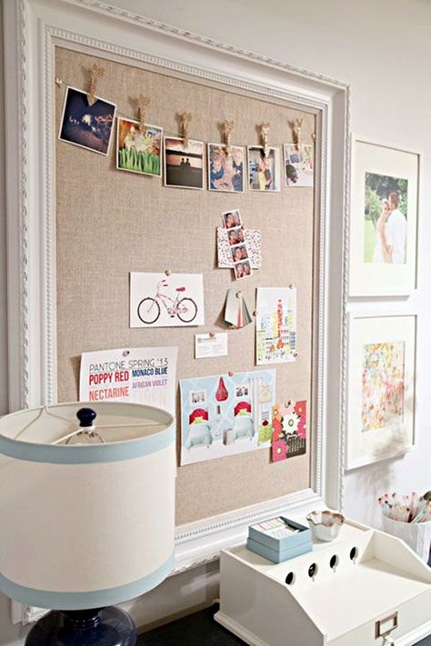 Cool and Inspirational pinboard wall Ideas (35) Pin Board Ideas, Diy Bulletin Board, Office Crafts, Craft Room Office, Cool Ideas, Display Board, Inspiration Boards, Office Inspiration, Cork Board