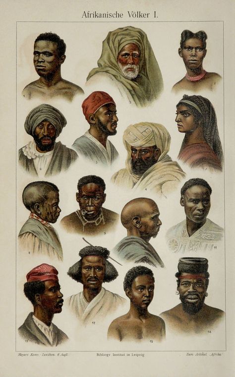 1897 Antique print of AFRICAN RACE of HUMAN. by AntiquePrintsOnly Africa People, African Royalty, Afrikaanse Kunst, African People, African Diaspora, Lithograph Print, African History, African Men, African Culture