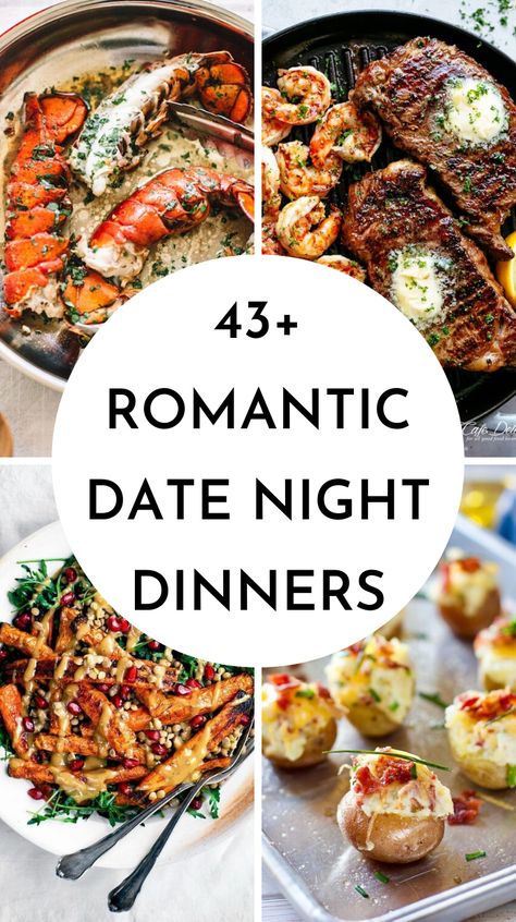 Date Night Dinner Ideas, Dinner Date Recipes, Dinner Ideas For Two, Night Dinner Recipes, Date Night Dinner, Date Night Dinners, Date Night Recipes, Dinner For 2, Romantic Date Night