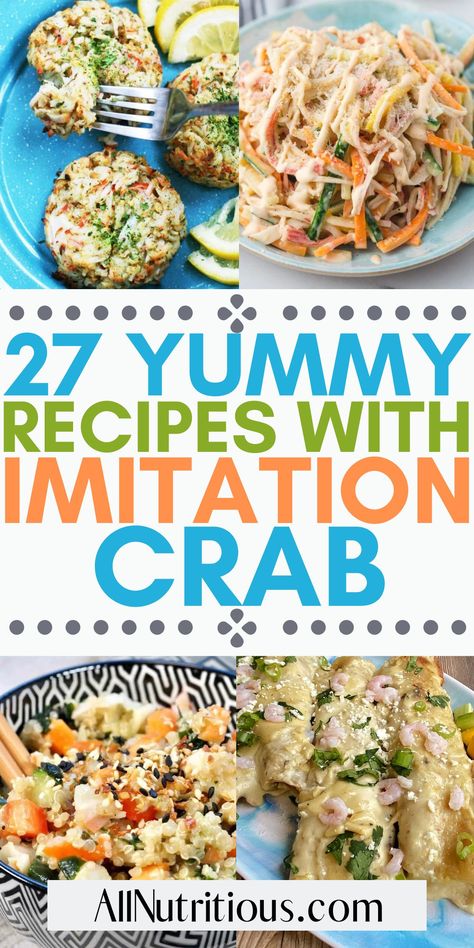 Crab Recipes Healthy, Immitation Crab Recipes, Crab Recipes Easy, Crab Salad Recipe, Spicy Crab, Crab Meat Recipes, Crab Dishes, Healthiest Seafood, Easy Seafood