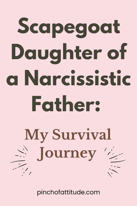 Dealing with a narcissistic father can be a wild ride, especially if you're the scapegoat daughter! 🎭💔 In my latest article, I share my survival story and tips on how to navigate the chaos of narcissistic parents. Discover how I turned the tables and found my path to healing and self-love. 🌟✨ Whether you're struggling with narcissistic behavior or looking for quotes and advice, this is for you. #NarcissisticFather #DaughterOfNarcissisticFather #ScapegoatDaughter #SurvivingANarcissisticFather Family Narcissistic Behavior, Daughter Of Narcissistic Father Quotes, Narcissistic Behavior Father, Narcissitic Fathers, Narcissistic Daughters, Narcissistic Fathers Of Daughters, Daughters Of Narcissistic Father, Narcisstic Fathers, Scapegoat Daughter