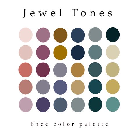 Jewel Tone Pallet, Jewel Tone Color Scheme Wedding, Jewel Tone Clothes Color Combos, Witchy Boho Color Palette, Colour Palette Jewel Tones, Earth Jewel Tone Color Palette, Gem Tones Palette, Rich Color Palette Jewel Tones, Jewel Tones Clothing