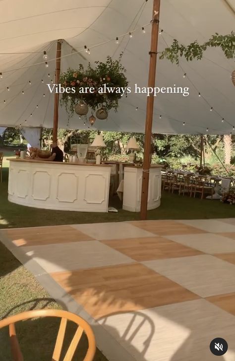 Tented Backyard Party, Wedding Tent With Dance Floor, Backyard Tent Wedding Reception Dance Floors, Outdoor Reception Dance Floor, Backyard Wedding Big, Dance Floor Reception, All White Wedding Reception Outdoor, Garden Party Tent Wedding, Clear Tent Wedding Dance Floor