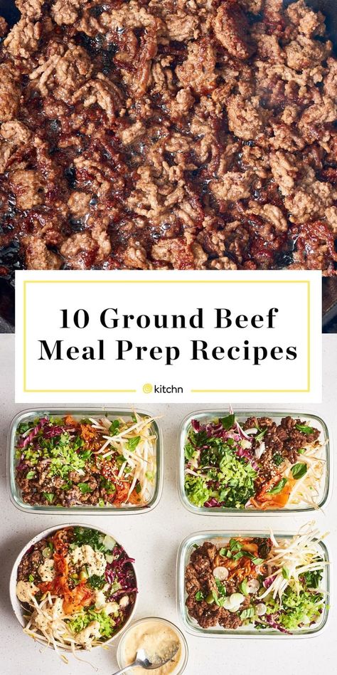 10 Ways to Cook Ground Beef for Meal Prep Ways To Cook Ground Beef, Beef Meal Prep Ideas, Ground Beef Meal Prep, Lean Ground Beef Recipe, Beef Meal Prep, Fitness Meal Prep, Healthy Ground Beef, Ground Beef Recipes Healthy, High Protein Meal Prep