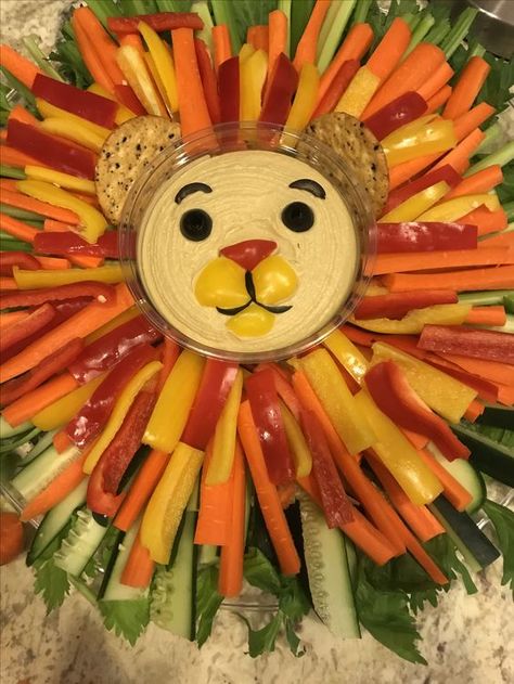 10+ Gender Neutral Baby Shower Themes You Won't Want To Pass Up - Southern Dakota Mama King Lion Party Ideas, Fruit Lion Face, King Of The Jungle Birthday Party, Safari Birthday Diy Decorations, Lion Dip Platter, Lion Mane Veggie Tray, Wild One Veggie Tray, Lion King Fruit Platter, Lion Food Ideas